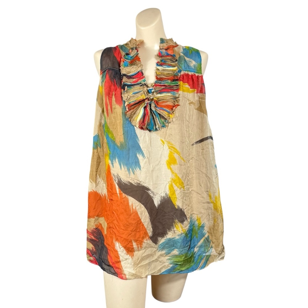 Blue Tassel COLLECTION Large Silk Top